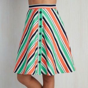 ModCloth Striped Skirt